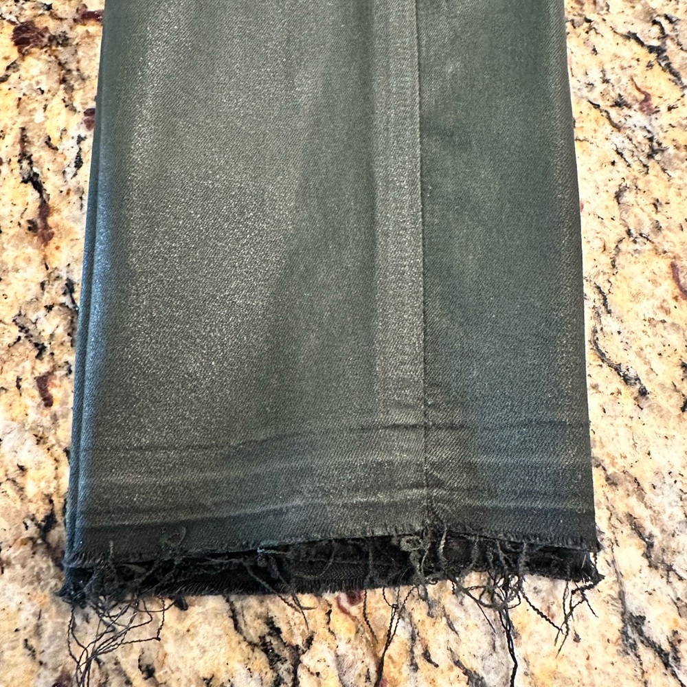 Articles of Society coated green jeans